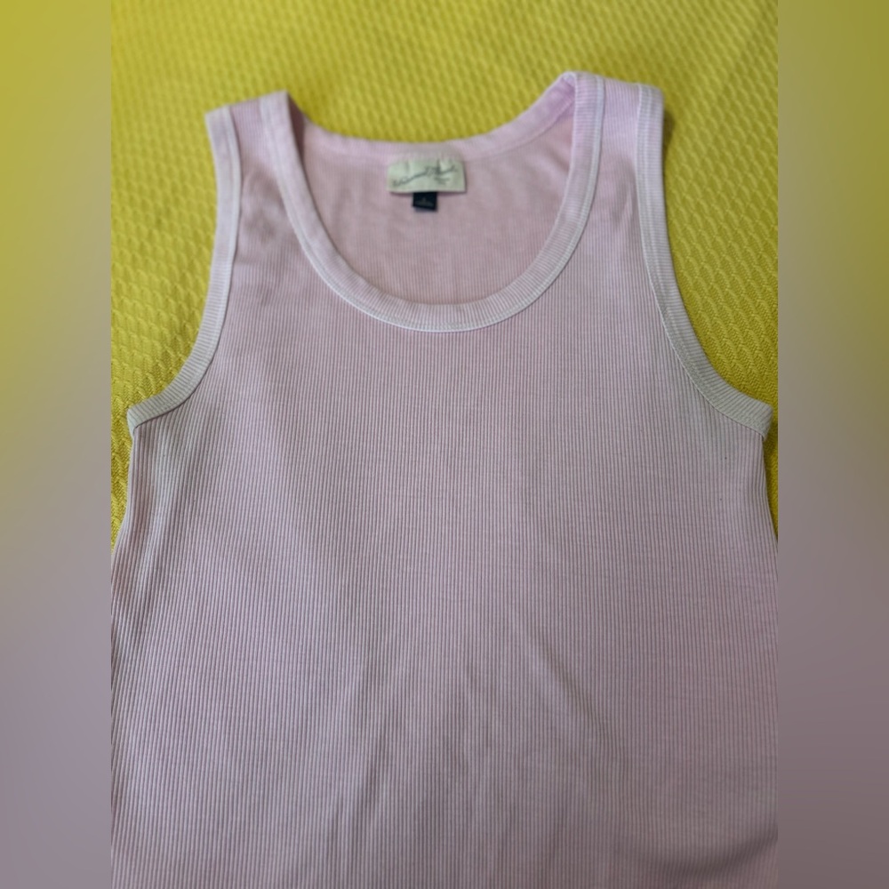 Universal Thread Light Pink Ribbed Tank - Picture 2 of 2